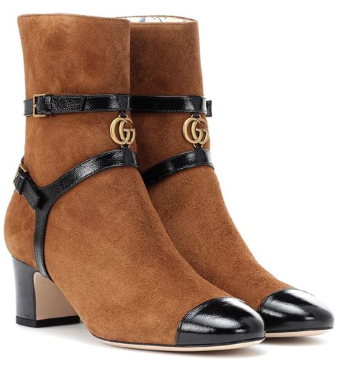 gucci suede brown boots|gucci waterproof boots.